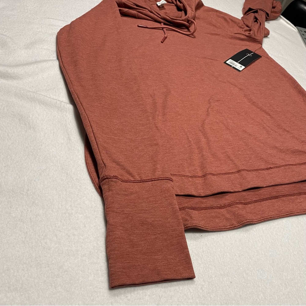 Velocity Activewear Terracotta Long Thumbhole Sleeves Top Size S #1531 - Picture 15 of 16